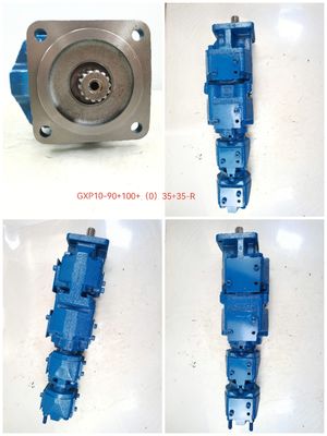 GXP10-90+100+(0)35+35-R Υδραυλική αντλία γραναζιών για Αμερική Parker GXP10 GXP1 GXP0 Σειρά GXPP GXP2 Υλικό από κράμα αλουμινίου Εγγύηση ενός έτους