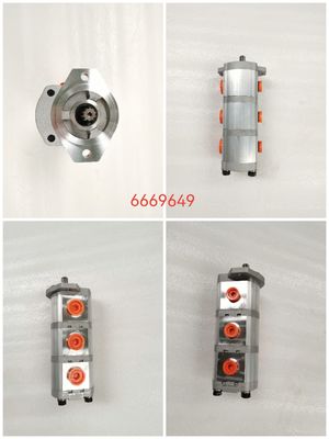 6669649 Υδραυλική αντλία γρανάζια υψηλής ποιότητας Έναχρονη εγγύησηΤριπλή αντλία που χρησιμοποιείται σε κατασκευαστικό εξοπλισμό για την Komatsu Kawasaki