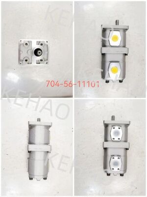 Υδραυλική αντλία γραναζιών Αντλίες γραναζιών για βαριά μηχανήματα Συστήματα διεύθυνσης και ισχύος Αντλία λαδιού Αριθμός εξαρτήματος 704-56-11101 Κράμα αλουμινίου