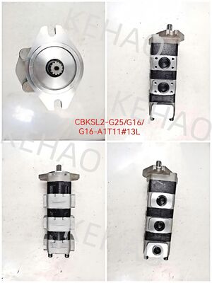 Υψηλής ποιότητας υδραυλική αντλία γραναζιών CBKSL2-G25+G16+G16-A1T11Φ13L Ανοξείδωτο ατσάλι OEM προσαρμόσιμη αντλία γραναζιών 1 έτος εγγύηση