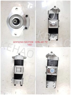 Υδραυλική αντλία γραναζιών, κωδικός εξαρτήματος KFP3250+50CFESE (234-60-72100) Αντλία γραναζιών υψηλής ποιότητας για βαριά μηχανήματα, βιομηχανικού τύπου υψηλής πίεσης, αντλία λαδιού γραναζιών.