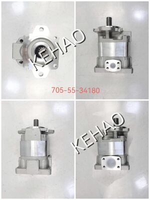 Customize SAL3- 100+50+36+(1)25 Hydraulic Gear Pump 705-55-34180 Iron and Aluminum alloy materials  Range for WA350/WA380-3C Machinery Hydraulic Parts