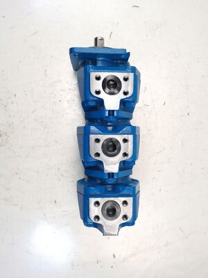 Για Rexroth υδραυλική γραναζωτή αντλία GXPO-AOD10WRTB-10WRTB10AB6R με υψηλή ροή ρυθμού γραναζωτή αντλία λαδιού από χυτοσίδηρο 3 σταδίων για βαρύ εξοπλισμό κατασκευών