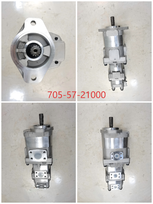 Komatsu Gear Pump 705-57-21000 Oil Pump Cast Iron Aluminum alloy materialsl Pump 150bar-250bar Pressure Hydraulic Parts for Construction Machinery