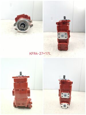 KAYABA Υδραυλική Αντλία Γρανάζων KFR4-27+17 Μαντεμένια και Κράμα Αλουμινίου Βιομηχανικού Τύπου Αντλία Μεταφοράς Λαδιού για Ανταλλακτικά Επισκευής Βαρέων Μηχανημάτων OEM ODM