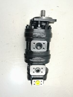 Αντλία γραναζιών υδραυλική Kawasaki L3-71+56+(2)22 Υδραυλικά εξαρτήματα Μαντεμένια κράμα αλουμινίου Αντλία γραναζιών λαδιού για μηχανήματα φορτωτών τροχών πιστοποιημένη κατά ISO9001