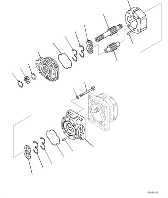 Αντλία Assy D155A D155AX HM400 SAR100 705-22-40160 KOMATSU