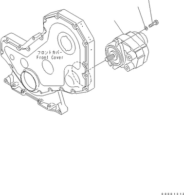 705-22-26260 εκσακαφείς D41E D41P μερών της KOMATSU συνελεύσεων αντλιών