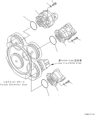 705-52-30490 ΔΙΑΚΟΠΤΗΣ SAR100+28 1+2 WA500 WD500 WF550 WF550T Assy αντλιών της KOMATSU