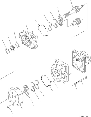 705-52-30390 αντλία εργαλείων της KOMATSU SAR100+28 WA400 WA420