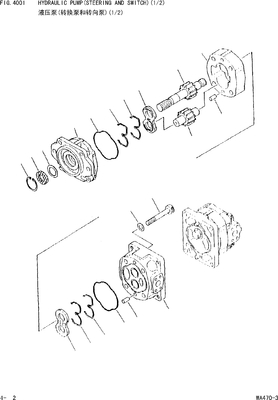 705-52-30280 αντλία εργαλείων της KOMATSU SAR71+50 WA450 WA450L WA470 WF450 WF450T