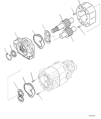 705-95-07081 αντλία εργαλείων HD325 HD405 KOMATSU