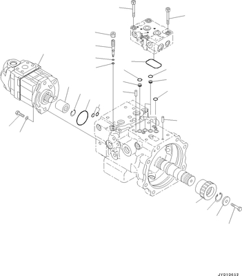 708-3T-04620 βραχίονας PC70 PC78MR PC78US PC78UU μερών Assy KOMATSU αντλιών